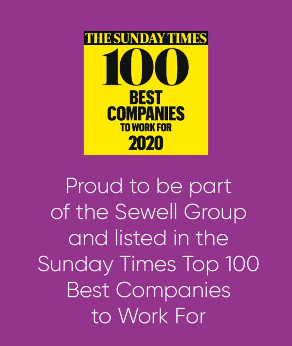 Sunday Times Best Companies to work for 2020 logo